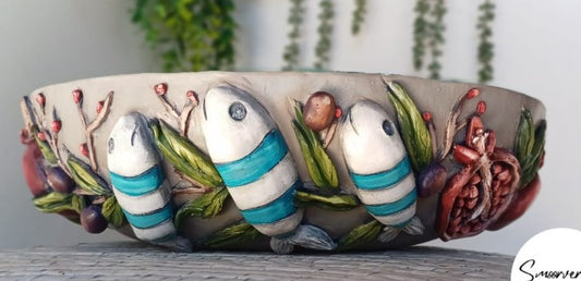 Glaze bak visse ovaal
