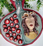 Granaat met pottery vrou